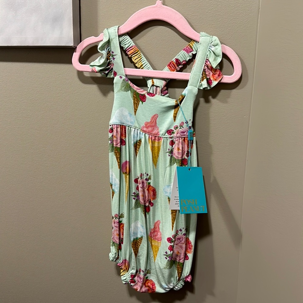 Posh Peanut NWT 2T Sophia Bubble Romper